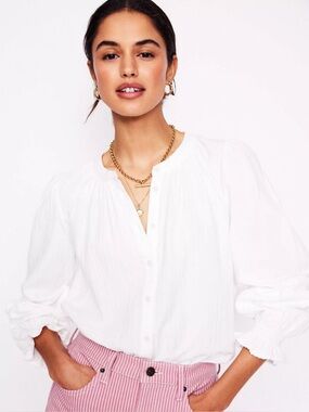 Boden Evie Double Cloth Top